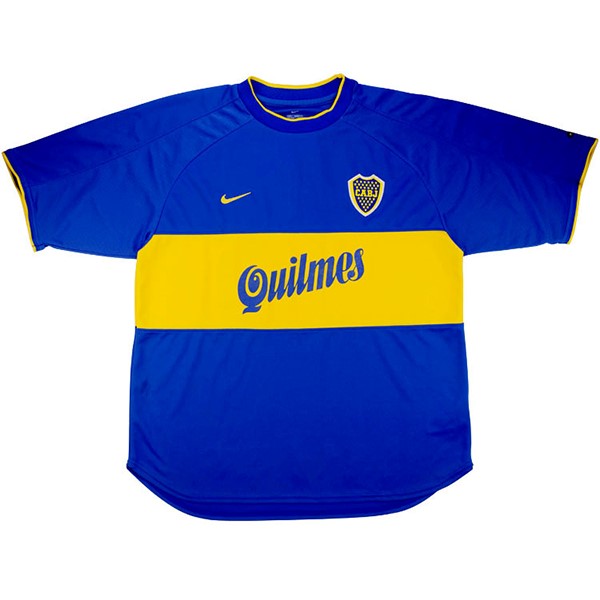 Tailandia Camiseta Boca Juniors 1ª Kit Retro 2000 2001 Azul